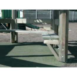 Banc pour paroi en clin