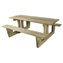 Table pique-nique bois rectangulaire Lorient