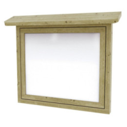 Vitrine extérieure murale en bois
