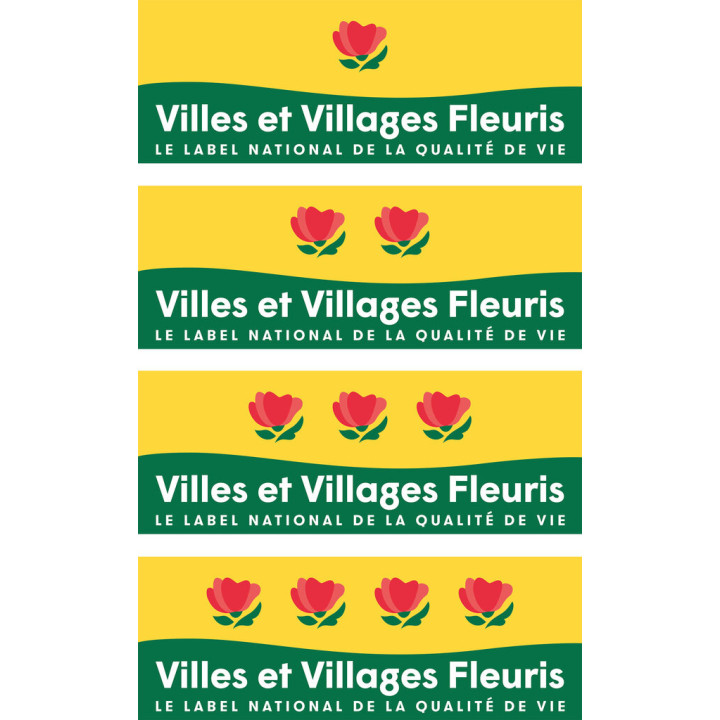 Panneau "ville fleurie" ou "village fleuri"