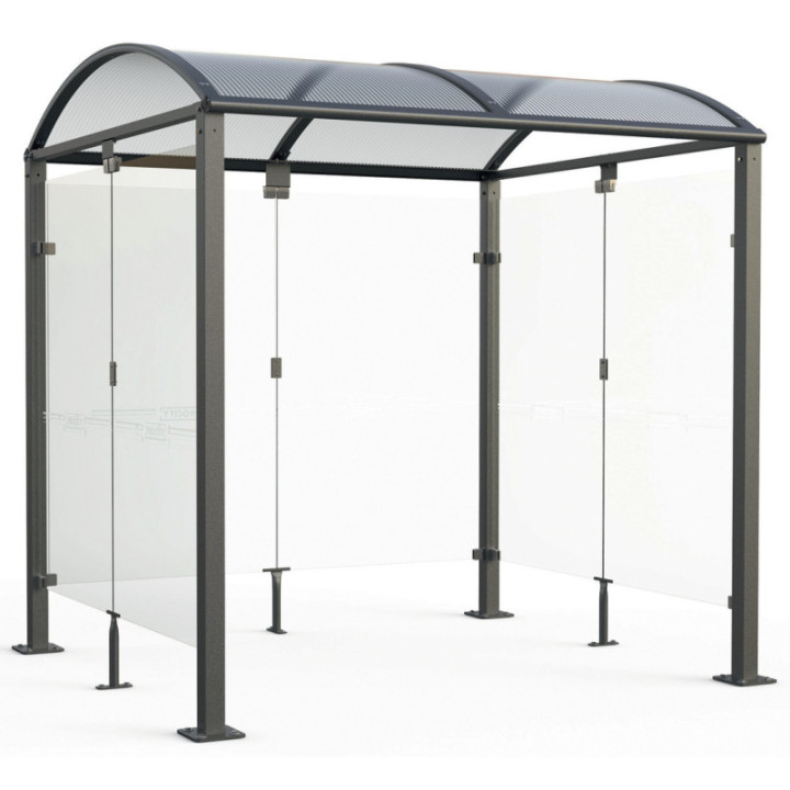 Abri bus Voûte en verre
