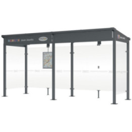 Abri 5 m // Coupe vent en option, nous consulter.