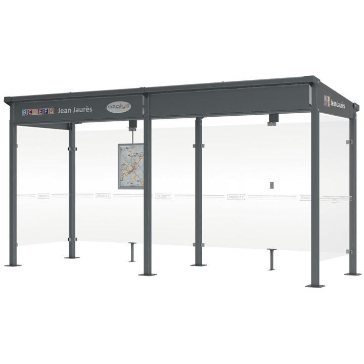 Abri 5 m // Coupe vent en option, nous consulter.