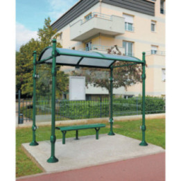 Abri bus poteaux ronds Adour