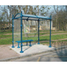 Abri bus poteaux ronds Durance