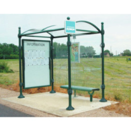 Abri bus poteaux ronds Tarn