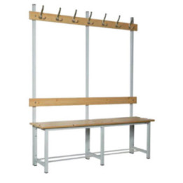 Banc simple face 7 patères