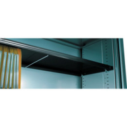 Parois avec crémaillère au pas de 25 mm équipées de repères :  // - forme ronde : dossiers suspendus. // - forme losange : class