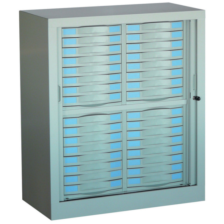 Armoire haut. 100 cm - 32 tiroirs
