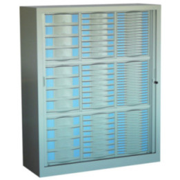 Armoire haut. 145,5 cm - 84 tiroirs