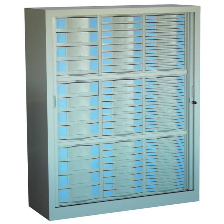 Armoire haut. 145,5 cm - 84 tiroirs