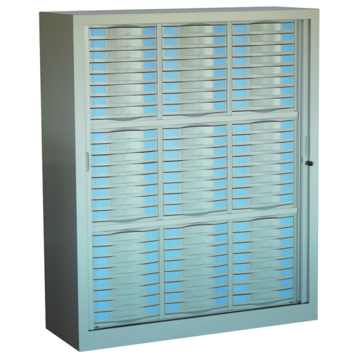 Armoire haut. 145,5 cm - 72 tiroirs