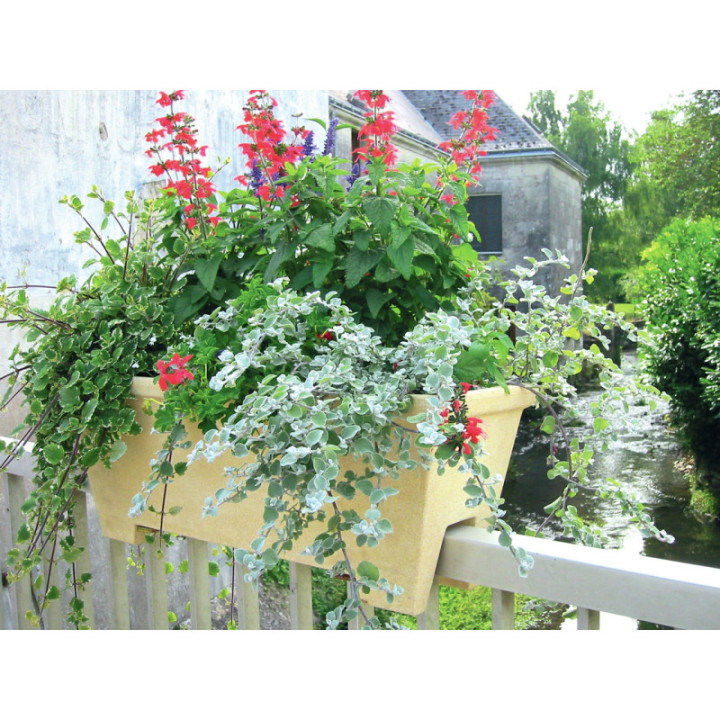 Balconnière polyéthylène sur rambarde