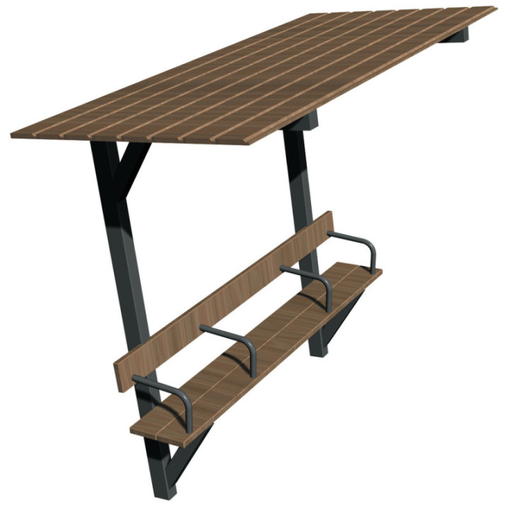 Banc Seniors Ombrelle avec accoudoirs