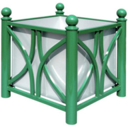 Banc pour jardinière acier Cambrai