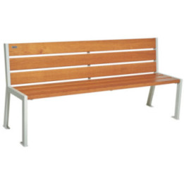 Bancs acier et bois Silaos