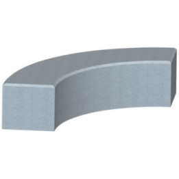 Banquette béton Harlem cintrée