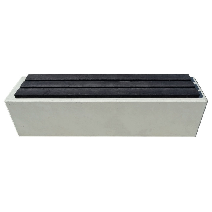Banquette béton et plastique recyclé Mod