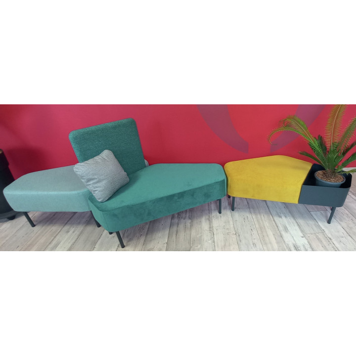 Banquette d'accueil modulable gamme Archipel