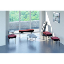 Banquette d'intérieur en tissu Gaïa