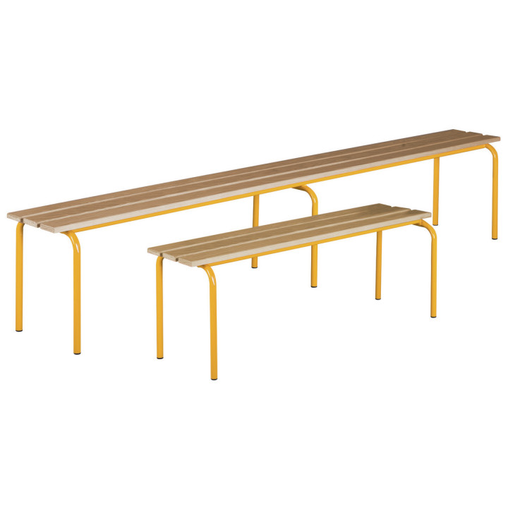 Banquette scolaire Cyrano pour vestiaire
