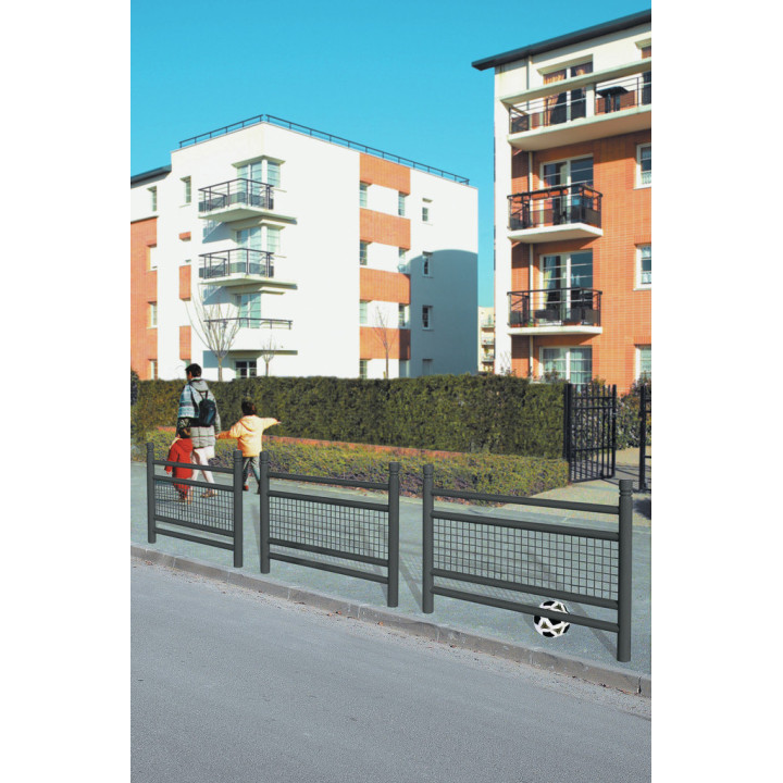 Barrière de ville Linéa grillagée