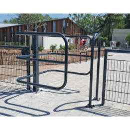Barrière sélective acier accès PMR