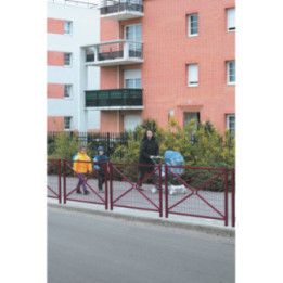Barrière urbaine Orléans grillagée