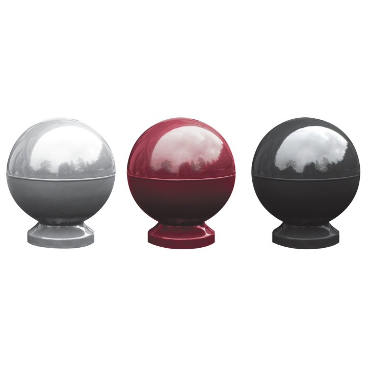 Borne acier Globe