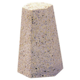 Borne béton hexagonale conique