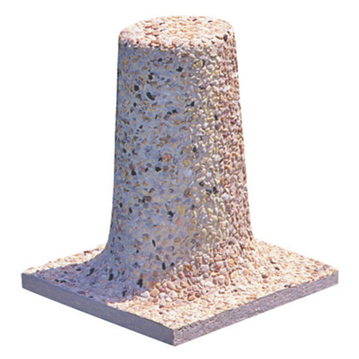 Borne béton à jupe