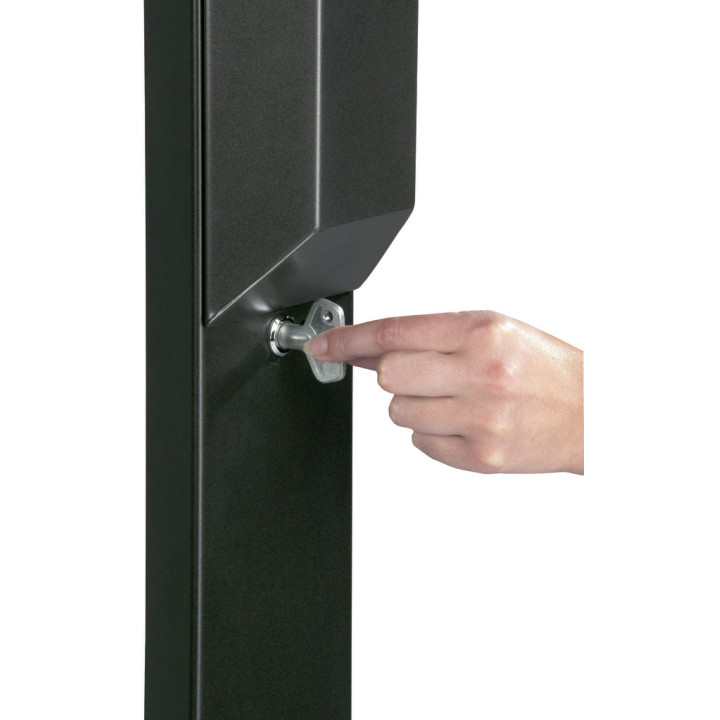 Serrure et clé triangulaire // anti-vandalisme