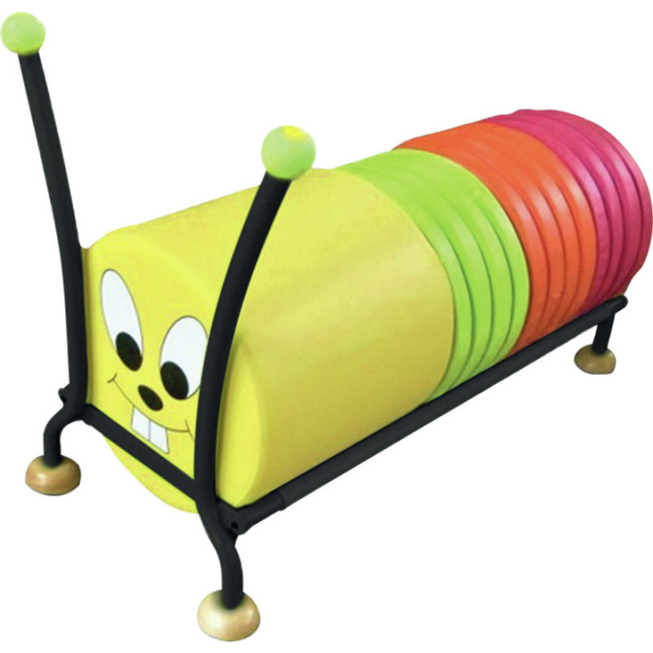 Chenille pouf et coussins mousse