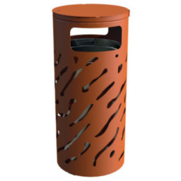 Corbeille acier 80 L Venise réhaussée