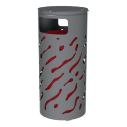 Corbeille acier 80 L Venise réhaussée