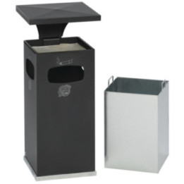 Corbeille cendrier acier 38 L Arak