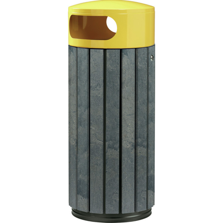 Corbeille plastique recyclé Zéno Etik
