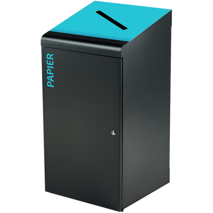 Corbeille tri sélectif acier 120 L Tripoz