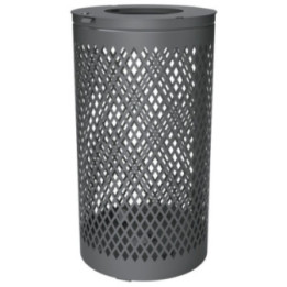 Corbeille urbaine acier Losange 120 L