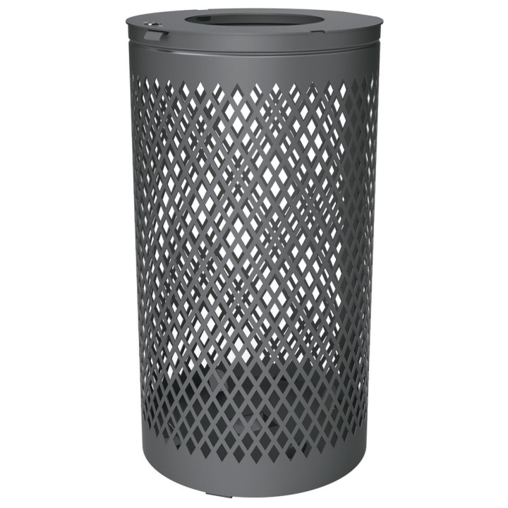 Corbeille urbaine acier Losange 120 L