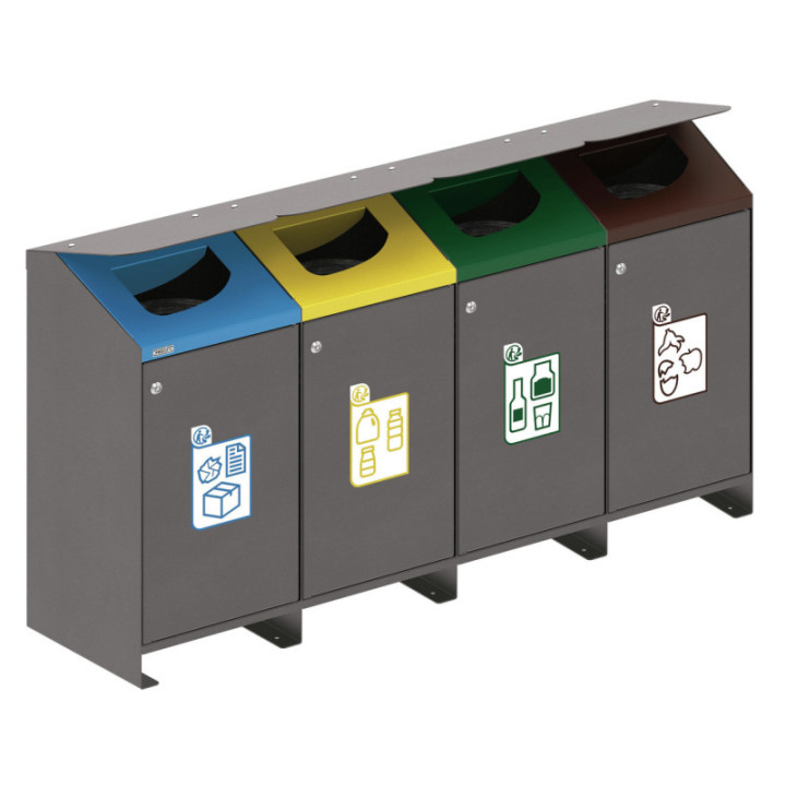 Couvercle pour corbeille publique Berlin