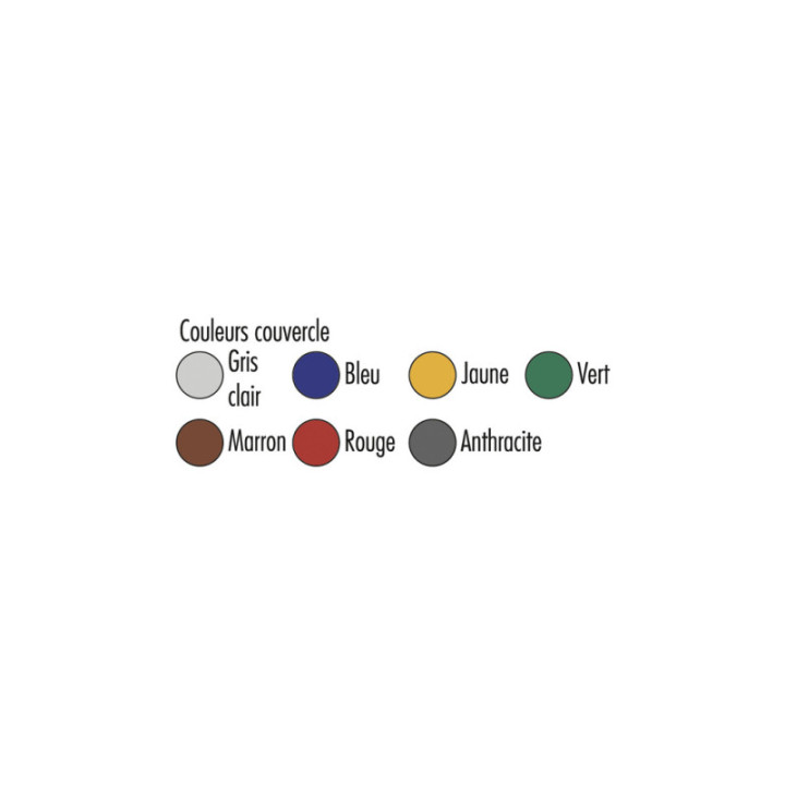 Couvercle pour corbeille tri sélectif Sène