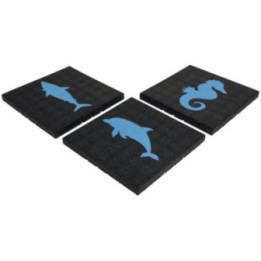 Dalles amortissantes avec motif