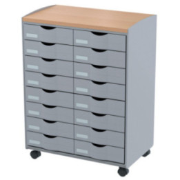 Desserte de bureau à tiroirs
