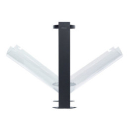 Façade plastique corbeille acier Vigipirate Arkéa