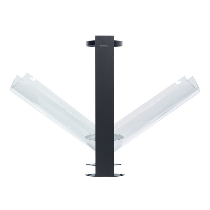 Façade plastique corbeille acier Vigipirate Arkéa