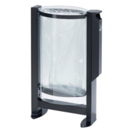 Façade plastique corbeille acier Vigipirate Arkéa