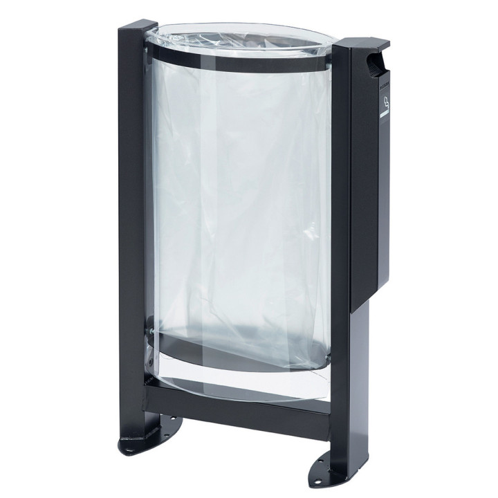 Façade plastique corbeille acier Vigipirate Arkéa