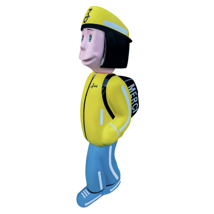 Figurine 3D abords des écoles