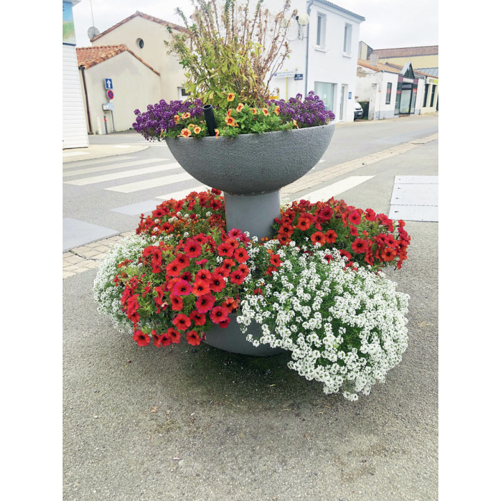 Jardinière Cascade de fleurs polyéthylène